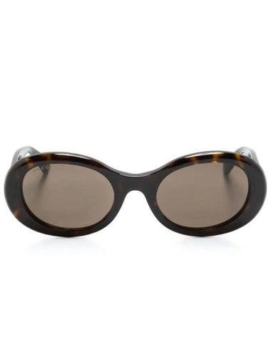 tortoiseshell oval frame sunglasses GG1587S - GUCCI - BALAAN 1