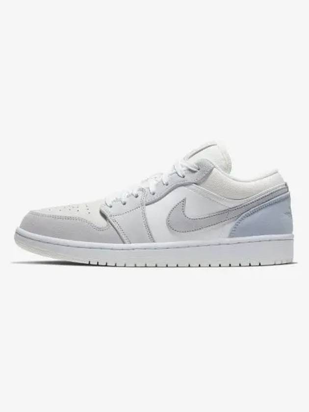 Air Jordan 1 Low M White Football Gray Summit Sky CV3043 100 - NIKE - BALAAN 1