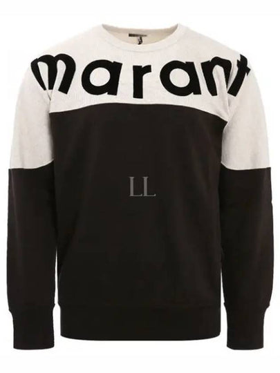 Howley Logo Two-Tone Sweatshirt Faded Black - ISABEL MARANT - BALAAN 2