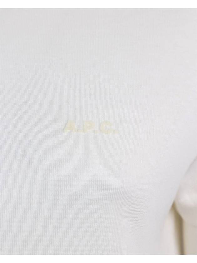 Caroll Logo Print Short Sleeve T-Shirt Ivory - A.P.C. - BALAAN 4