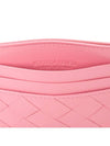 Intrecciato Leather Card Wallet Pink - BOTTEGA VENETA - BALAAN 6