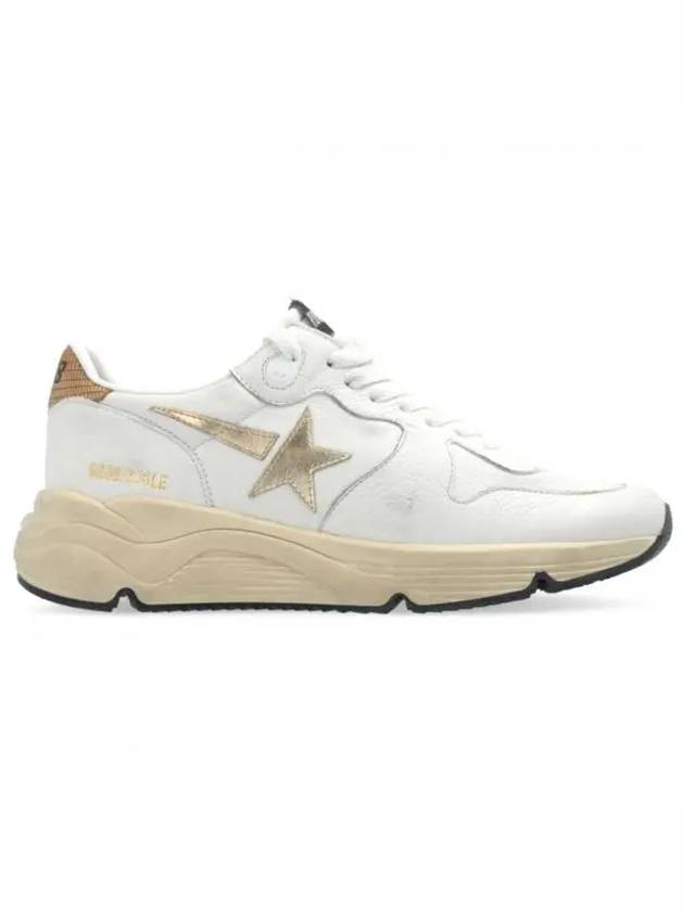 Running Sole Sports Low Top Sneakers Gold White - GOLDEN GOOSE - BALAAN 2