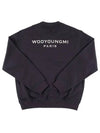 Back logo men s sweatshirt navy - WOOYOUNGMI - BALAAN 4