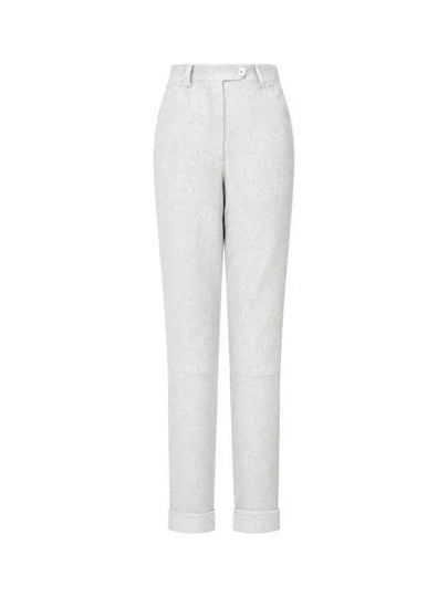 Women s Stretch Knit Roll Up Pants Melange Gray - GIORGIO ARMANI - BALAAN 1