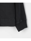 Men's Garment Dyed OLD Treatment Cotton Hoodie Black - STONE ISLAND - BALAAN 4