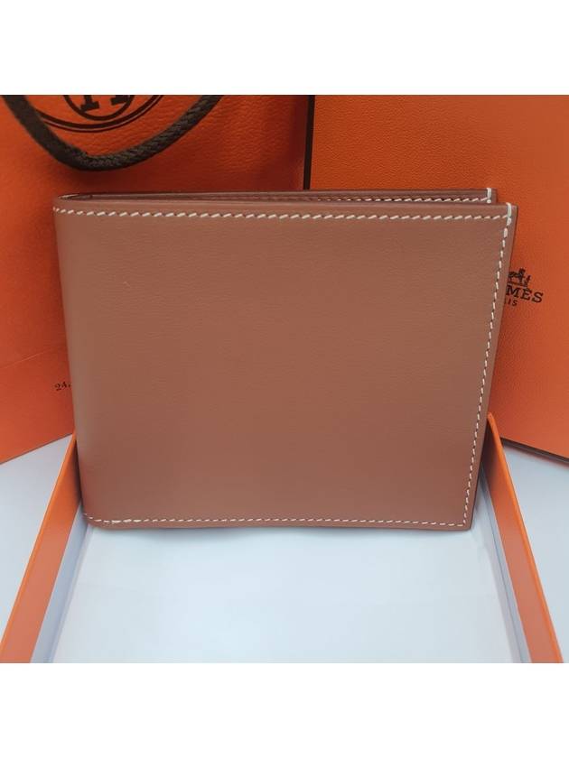 Citizen Twill Compact Half Wallet Brown - HERMES - BALAAN 3