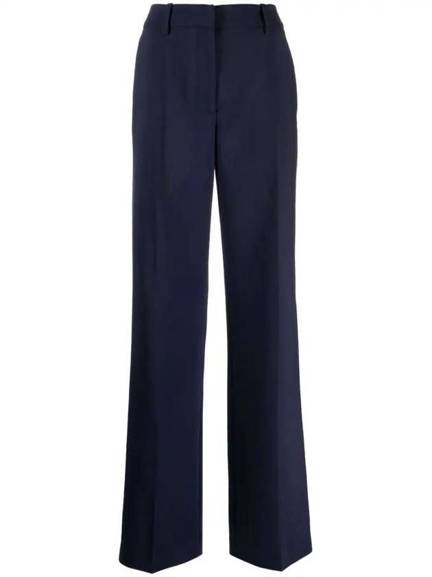 Virgin Wool Blend Wide Pants Navy - OFF WHITE - BALAAN 2