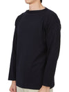 Men's OrGANNIc Cotton Knit Top Navy - ANDERSEN-ANDERSEN - BALAAN 3