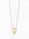 Tiffany Loving Heart Pendant Mini Yellow Gold Necklace Women - TIFFANY & CO. - BALAAN 1