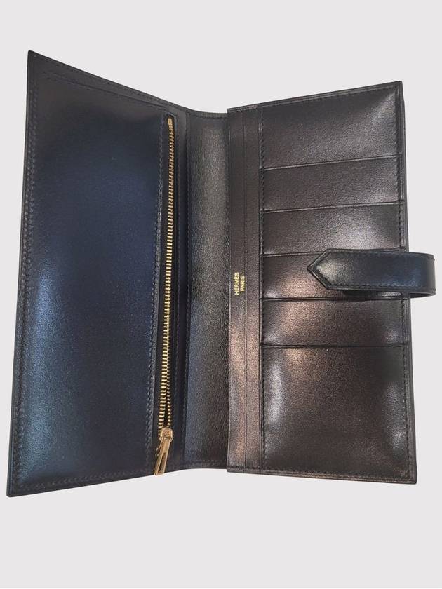 Bean black gold long wallet H039783CC - HERMES - BALAAN 5