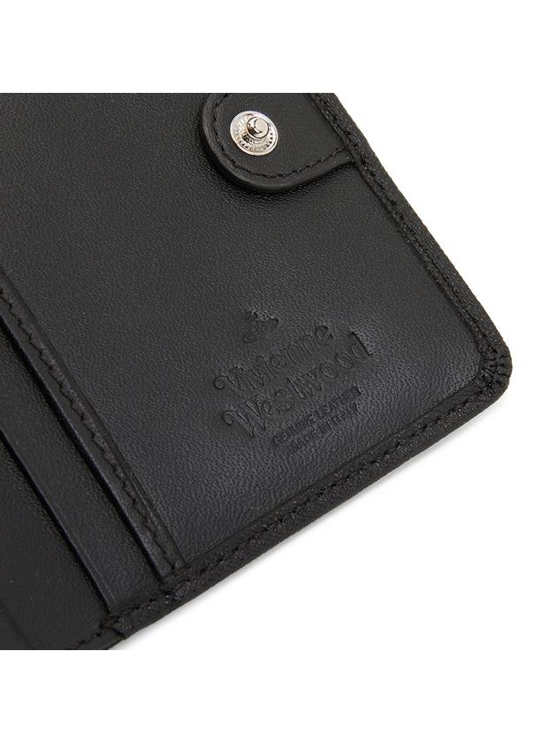 ORB Logo Saffiano Half Wallet Black - VIVIENNE WESTWOOD - BALAAN 7