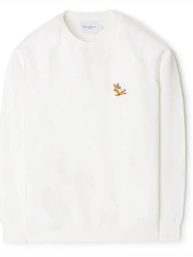 Chillax Fox Patch Classic Sweatshirt Ecru - MAISON KITSUNE - BALAAN 2