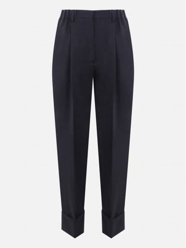 Light mohair straight pants navy - PRADA - BALAAN 2