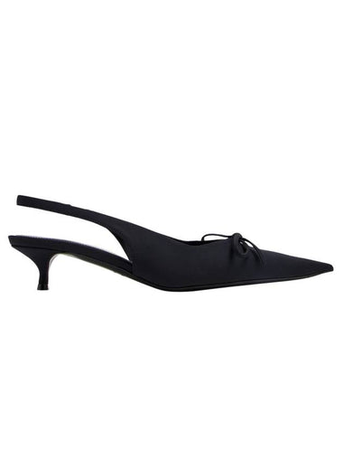 Knife Bow Slingback Heel Black - BALENCIAGA - BALAAN 1