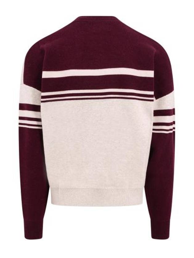 Colby Logo Knit Top Dark Plum - ISABEL MARANT - BALAAN 3