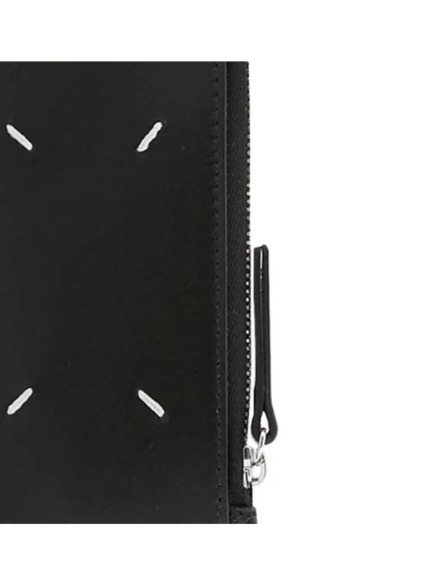 Stitch Zipper Card Wallet Black - MAISON MARGIELA - BALAAN 3