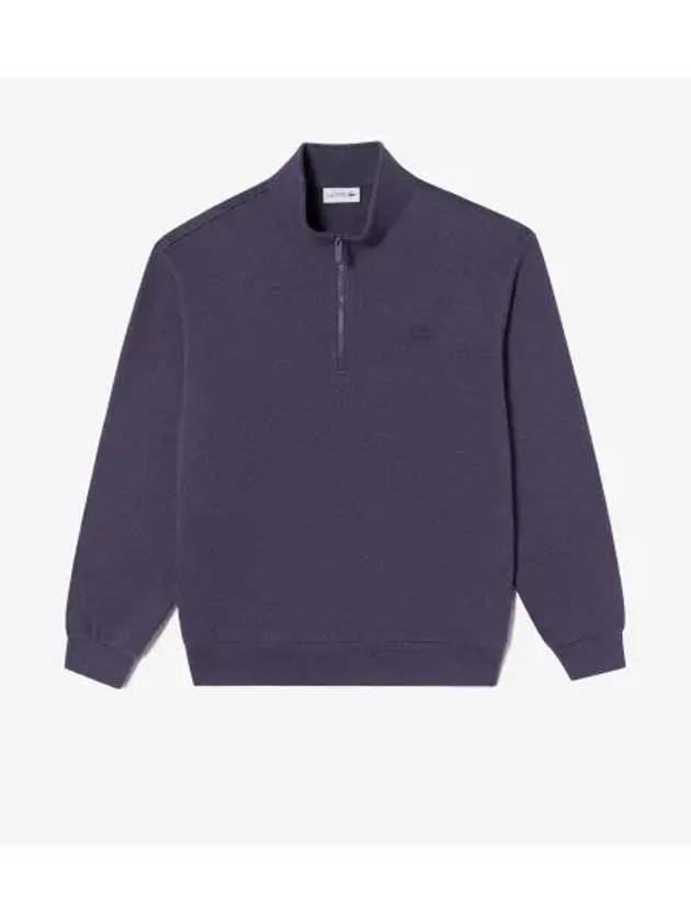 Men s sweater like half zip sweatshirt deep purple - LACOSTE - BALAAN 1