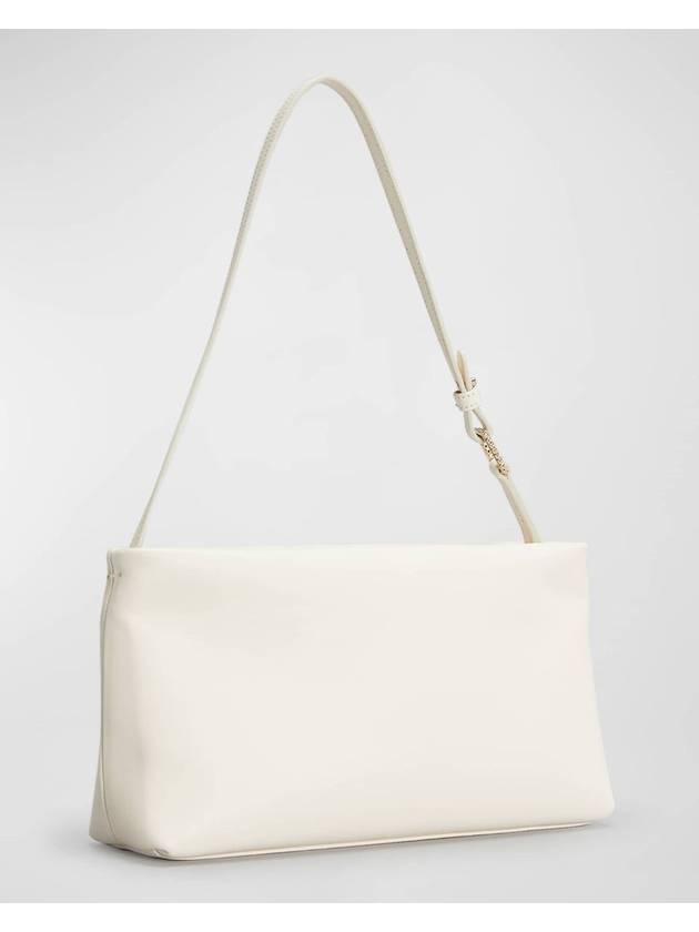 Night Lily Broche Vivier Buckle Satin Mini Shoulder Bag White - ROGER VIVIER - BALAAN 3