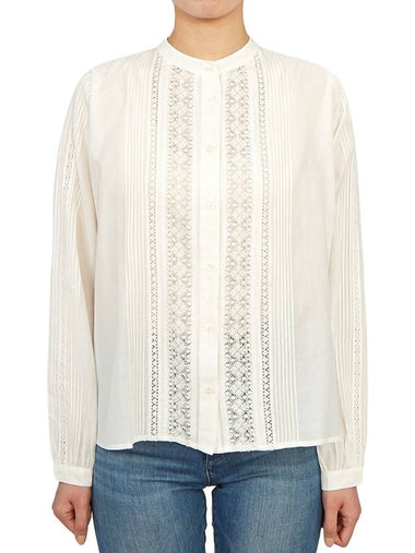 Women's Coco Long Sleeve Blouse White - VANESSA BRUNO - BALAAN 1