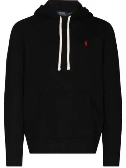 Embroidered Logo Pony Hoodie Black - POLO RALPH LAUREN - BALAAN 2