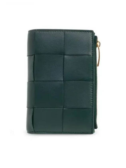 Intrecciato Flap Zipper Medium Half Wallet Raintree - BOTTEGA VENETA - BALAAN 2