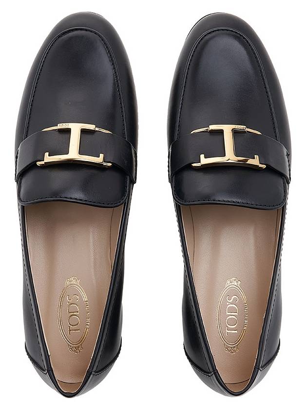 Tods T Timeless Leather Loafers Black - TOD'S - BALAAN 7