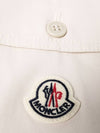 Women's Roll Cuff Crop Cotton Straight Pants Beige - MONCLER - BALAAN 8