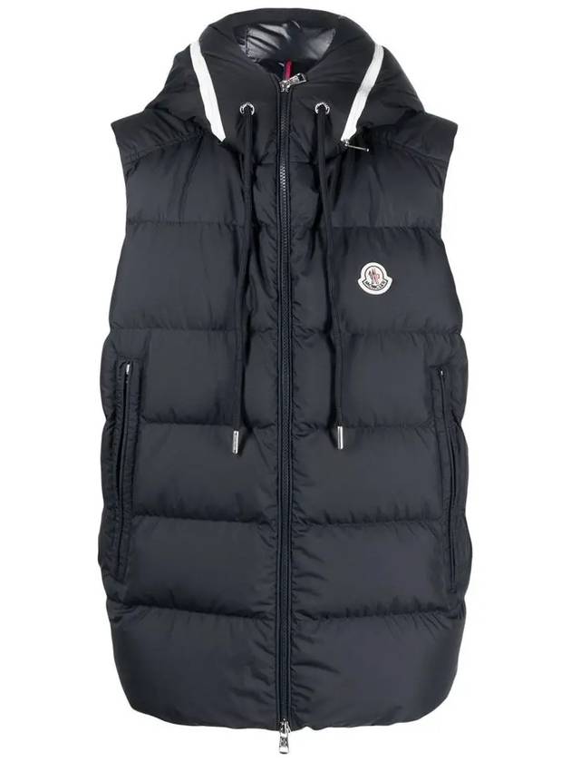 Cardamine Logo Patch Padded Vest Night Blue - MONCLER - BALAAN 2