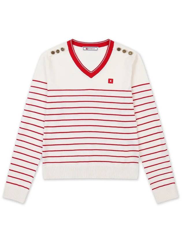 Striped Long Sleeve Sweater OF2012LARED - ONOFF - BALAAN 4