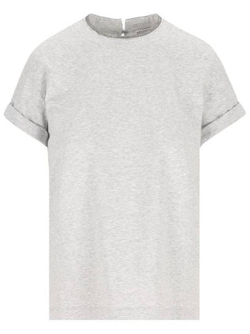 Brunello Cucinelli T-shirts and Polos Silver - BRUNELLO CUCINELLI - BALAAN 1