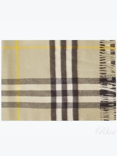 Check Cashmere Scarf Green - BURBERRY - BALAAN 2