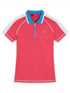 Kourtney Short Sleeve Polo Shirt Azalea - J.LINDEBERG - BALAAN 2