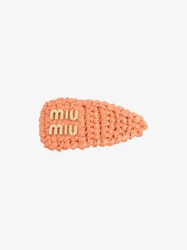 Woven Fabric Hair Clip Tulip Women 5IF092 2F73 F03QK - MIU MIU - BALAAN 2