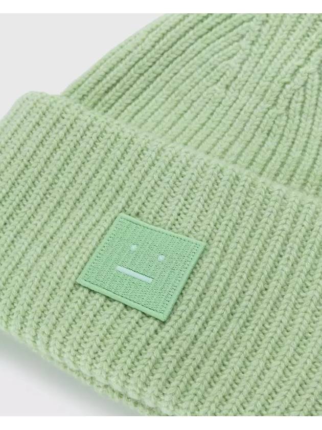 Large Face Beanie Green - ACNE STUDIOS - BALAAN 4