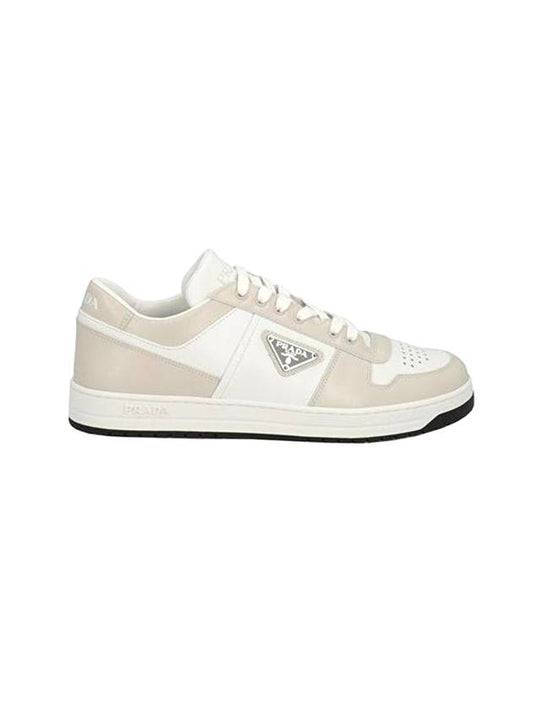 Downtown Calfskin Low Top Sneakers Bianco - PRADA - BALAAN 1