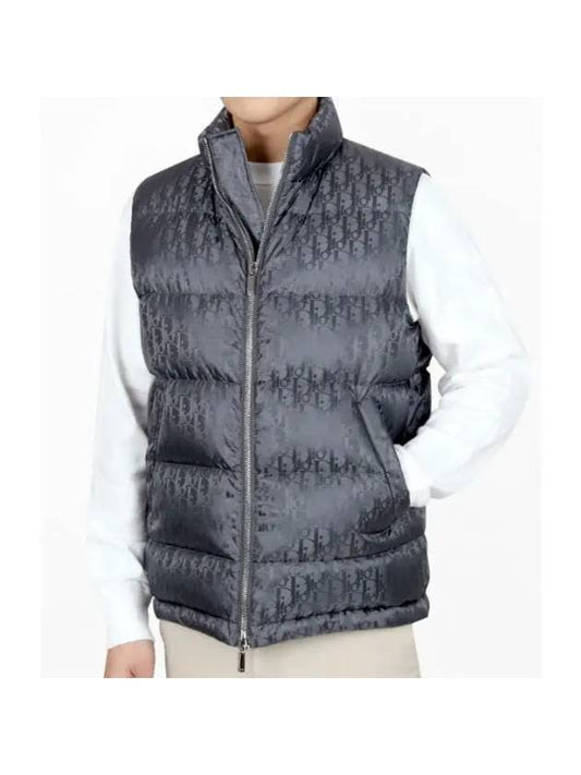 Oblique Down Vest Grey - DIOR - BALAAN 1