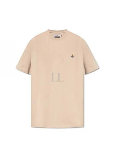 ORB Logo Cotton Short Sleeve T-Shirt Birch - VIVIENNE WESTWOOD - BALAAN 2