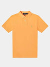 Embroidered Pony Logo Green Polo Shirt Orange - POLO RALPH LAUREN - BALAAN 2