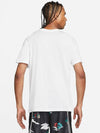 Fran Swoosh Short Sleeve T-Shirt White - NIKE - BALAAN 3