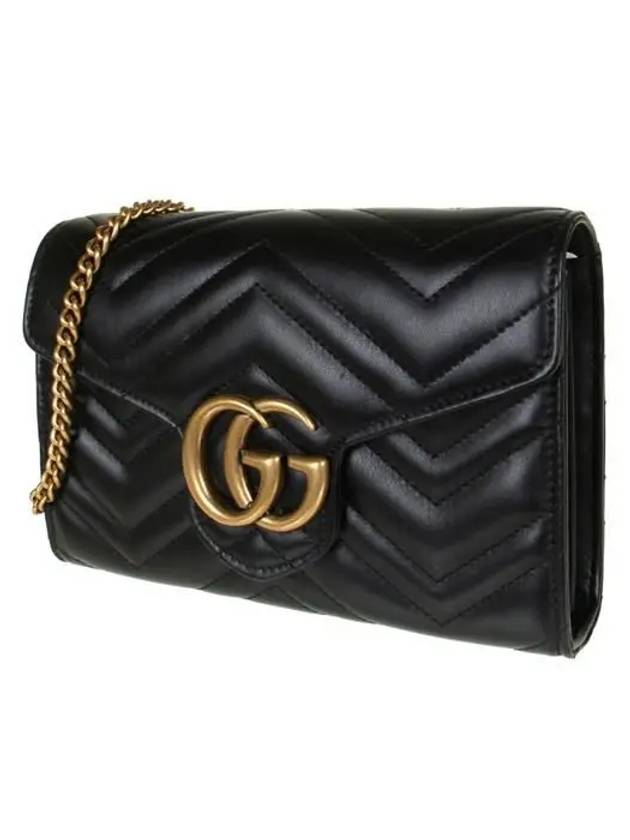 GG Marmont Matelasse Mini Crossbody Bag Black - GUCCI - BALAAN 3