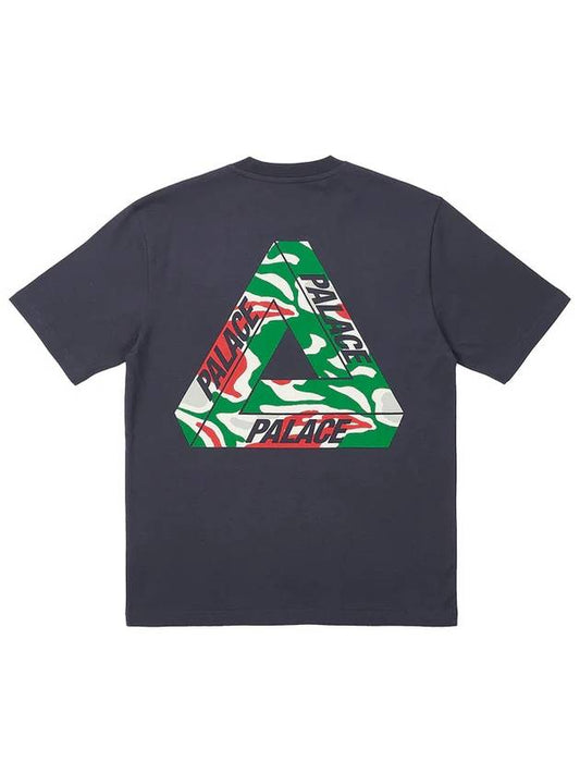 Jungle Camo Tri-Ferg Short Sleeve T-Shirt Navy - PALACE - BALAAN 2