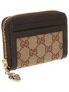 Luce Mini Zipper Half Wallet Beige - GUCCI - BALAAN 3