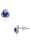 September Birthstone Eternity Stud Earrings Blue Silver - PANDORA - BALAAN 4