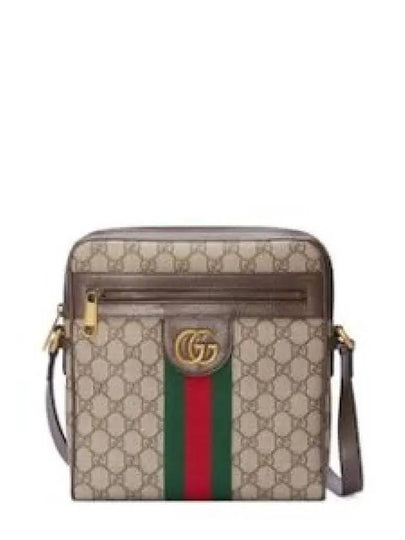 Men's Ophidia GG Small Messenger Bag Beige Ebony - GUCCI - BALAAN 2