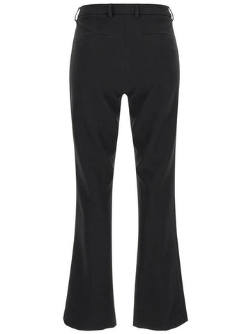 Black Mini Flare Pants In Stretch Fabric Woman - PT TORINO - BALAAN 1