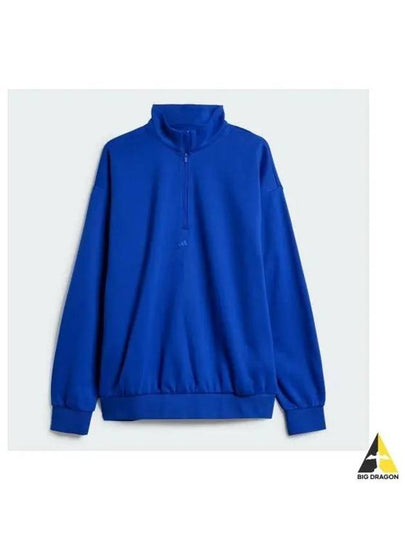 Basketball Half Zip Sweatshirt Lucid Blue - ADIDAS - BALAAN 2