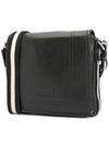 Terlago Logo Leather Messenger Bag Black - BALLY - BALAAN 3