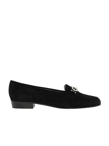 Leather Babs Leather Loafers Black - SALVATORE FERRAGAMO - BALAAN 1