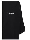 P 6 Logo Responsibili Short Sleeve T-Shirt Black - PATAGONIA - BALAAN 7