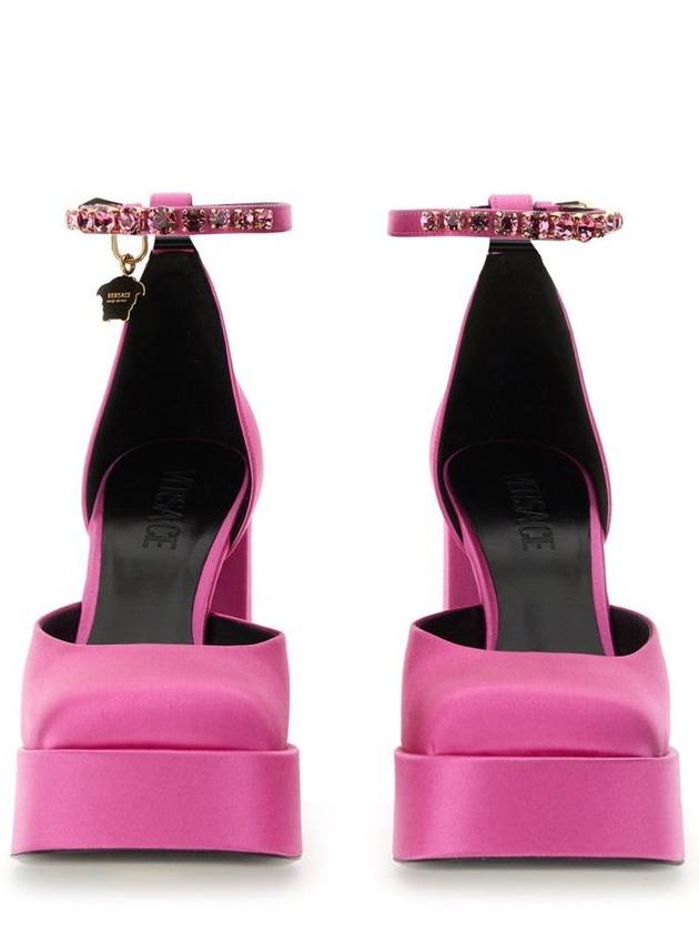 Medusa Aevitas Single Platform Pumps Heel Pink - VERSACE - BALAAN 3